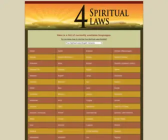 4Laws.com(4 Spiritual Laws 4 Spiritual Laws) Screenshot