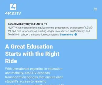 4Mativ.org(A Great Education Starts with the Right Ride) Screenshot