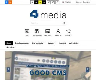 4Media.com(Solutions for local media and media networks) Screenshot