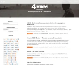 4Minds.com.br(Sistema para Gestão de Conhecimento) Screenshot