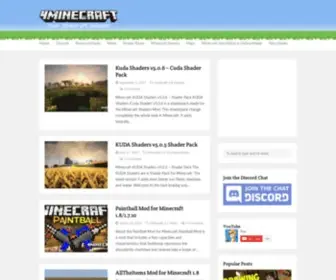 4Minecraft.com(Your Minecraft 1.8 Website) Screenshot