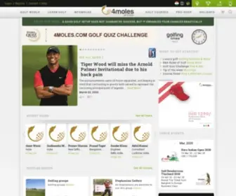 4Moles.com(Asia's 1st and Biggest Online Golfing Community & Media Portal) Screenshot