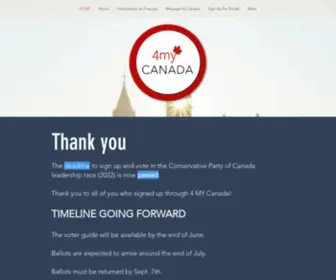 4Mycanada.ca(4Mycanada) Screenshot