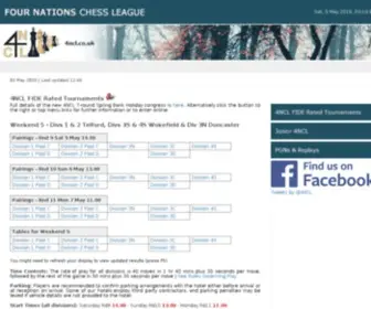 4NCL.co.uk(Four Nations Chess League) Screenshot