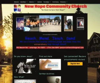 4Newhope.org(New Hope Community Church) Screenshot