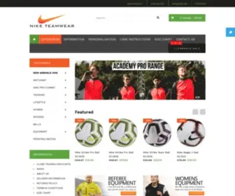 4Niketeamwear.com(Nike Teamwear) Screenshot