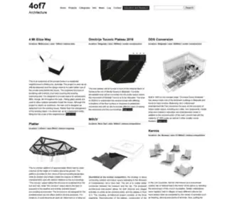 4Ofseven.com(4of7 Architecture) Screenshot