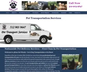 4Pawsonwheels.com(Pet movers) Screenshot