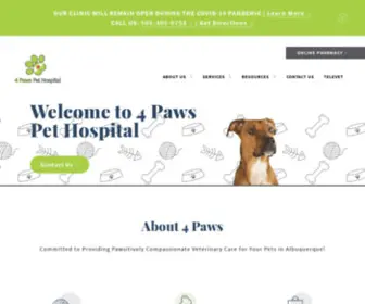 4Pawspethospital.com(4 Paws Pet Hospital) Screenshot