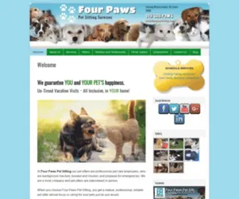 4Pawspetsitting.com(Pet Sitting and Dog Walking in Durham) Screenshot