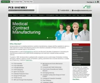 PCbassembly.com(PCB Manufacturer UsA) Screenshot