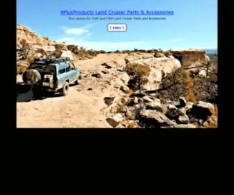 4Plusproducts.com(Land Cruiser Parts and Accessories) Screenshot