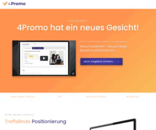4Promo.de(Finde deine Agentur für Promotion) Screenshot