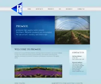 4Prosol.com(PRO-SOL PRODUCES) Screenshot