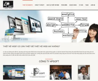 4Psoft.com(Thiet ke website) Screenshot