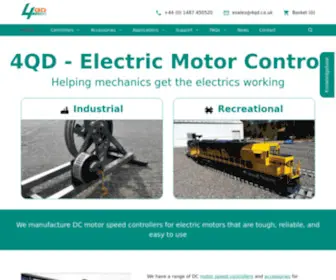 4QD.co.uk(Motor speed control) Screenshot