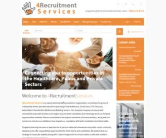 4Recruitmentservices.com(Social Care) Screenshot