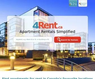 4Rent.ca(Find Apartments for Rent & Houses for Rent in Canada) Screenshot