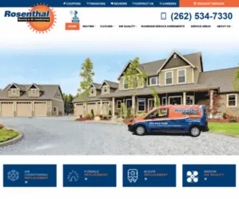 4Rosenthal.com(Rosenthal Heating & Air Conditioning) Screenshot