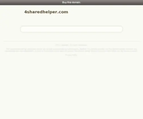 4Sharedhelper.com(Free file sharing and storage) Screenshot