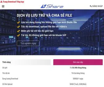 4Share.vn(Dịch vụ lưu trữ và chia sẻ trực tuyến) Screenshot