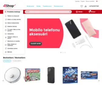 4Shop.lv(Interneta veikals) Screenshot