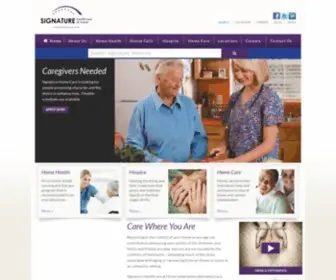 4Signatureservice.com(Signature Healthcare At Home) Screenshot