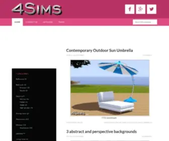 4Sims.net(Free Sims 3 CC downloads) Screenshot