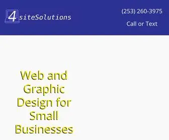 4Sitesolutions.net(Professionally Designed Websites for Small Businesses) Screenshot