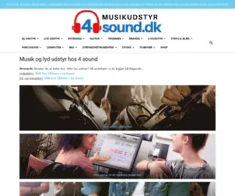4Sound.dk(Køb dine musikinstrumenter her) Screenshot