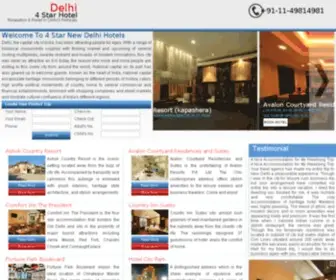 4Starnewdelhihotels.com(4 Star New Delhi Hotels) Screenshot