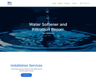 4Starwaterservice.com(Water softener and filtration repair & sales) Screenshot