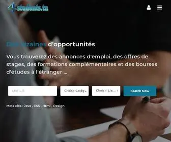 4Students.tn(Students etudionet est le site de référence des étudiants en Tunisie) Screenshot