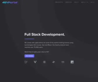 4Thportal.io(Web Application Development Australia) Screenshot