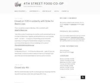 4THStreetfoodcoop.org(4th Street Food Co) Screenshot