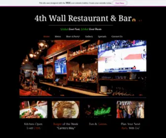 4Thwallrestaurant.com(Boston bar in the Theatre District. Comfort food with a twist. 4th Wall Restaurant) Screenshot