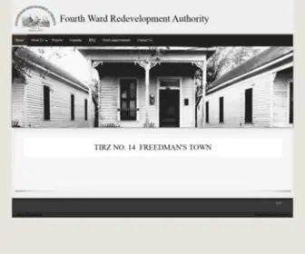 4Thwardhouston.org(Fourth Ward Redevelopment Authority) Screenshot