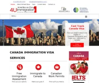 4Uimmigration.com(Canadian Immigration Visa Consultants) Screenshot