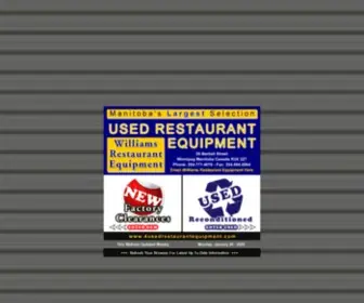 4Usedrestaurantequipment.com(Williams Home) Screenshot