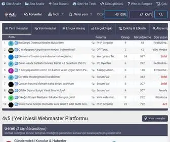 4V5.net(Yeni Nesil Webmaster Platformu) Screenshot