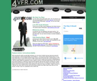 4VFR.com(The private pilot practice FAA exam site) Screenshot