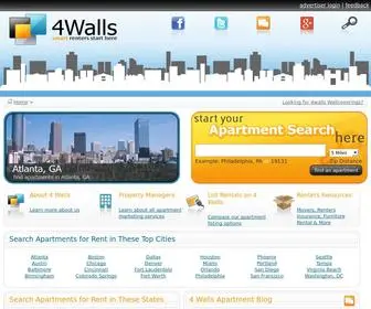 4Wallsindc.com(Rental Apartment Search) Screenshot