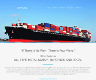 4Ways.co.in(FOUR WAYS IMPORT/EXPORT HOUSE) Screenshot