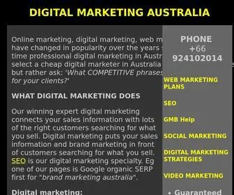 4Webmarketing.biz(Digital Marketing Australia) Screenshot
