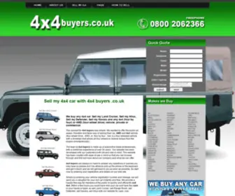 4X4Buyers.co.uk(Sell my 4x4 car at the 4x4 buyers .co.uk) Screenshot