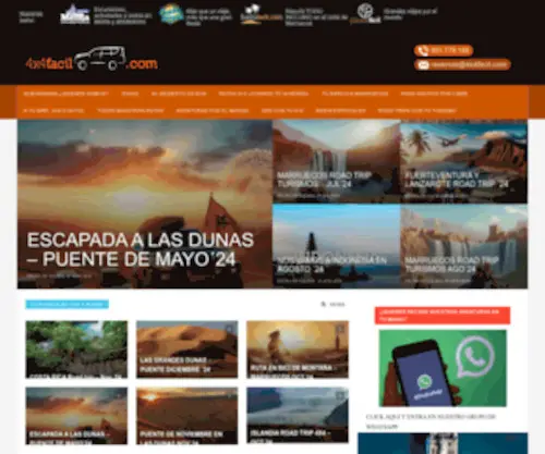 4X4Facil.com(Viajes de aventura en todo terreno por Marruecos) Screenshot