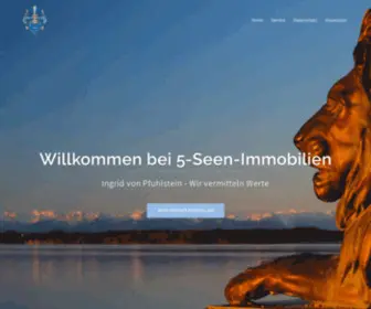 5-Seen-Immobilien.de(Ihr kompetenter Ansprechpartner rund um die Immobilie) Screenshot