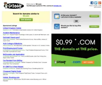 50.com(Hosting Services) Screenshot