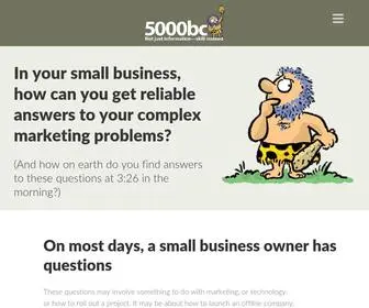 5000BC.com(Online Small Business Marketing) Screenshot