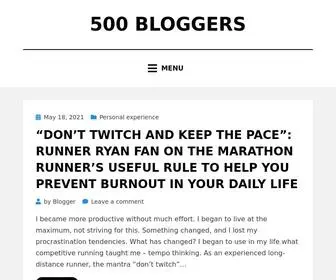 500Bloggers.com(500 Bloggers) Screenshot